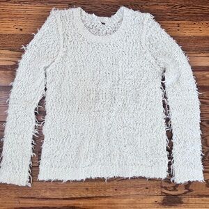 Free People Cream Knit Sweater